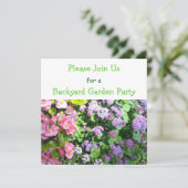 Invitation à une fête de jardin fleuri (Debout devant)