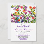 INVITATION À UNE FÊTE DE JARDIN FOLLETTRE (Devant)