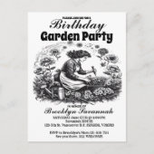 Invitation à une fête de jardin pour femmes (Devant)
