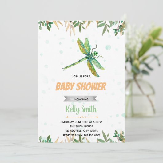 Invitation à une fête de la libellule (Debout devant)