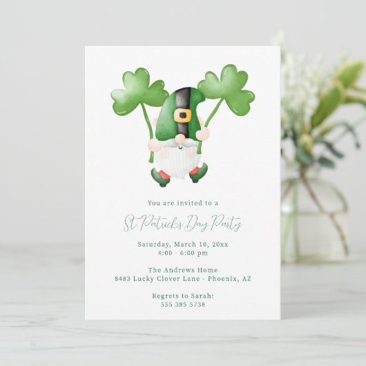 Invitation à une fête de la Saint-Patrick (Debout devant)