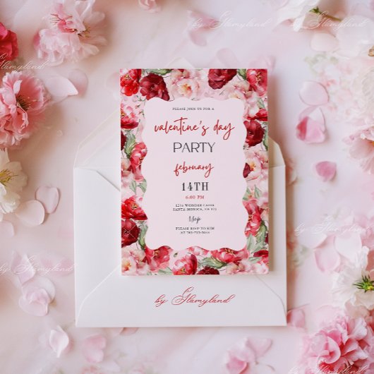 Invitation à une fête de la Saint-Valentin