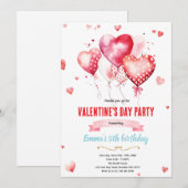Invitation à une fête de la Saint-Valentin (Devant / Derrière)