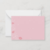 Invitation à une fête de la Saint-Valentin rose (Dos)