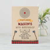 Invitation à une fête de lancer de hache (Debout devant)