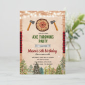 Invitation à une fête de lancer de hache (Debout devant)