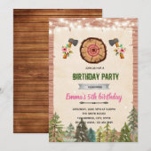 Invitation à une fête de lancer de hache (Devant / Derrière)