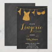 Invitation à une fête de lingerie sous la douche (Devant / Derrière)