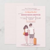 Invitation à une fête de lune de miel (Devant / Derrière)