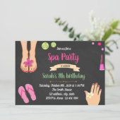 Invitation à une fête de manucure et pédicure spa (Debout devant)