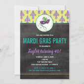 Invitation à une fête de Mardi Gras (Devant)