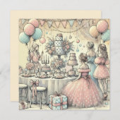 Invitation à une fête de mariage (Devant / Derrière)