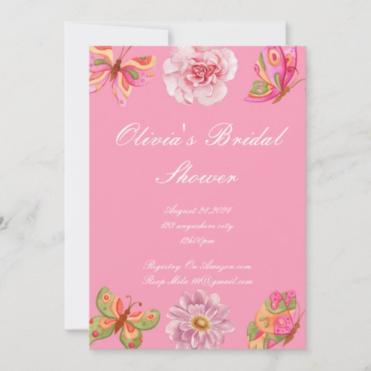 Invitation à une fête de mariage (Devant)