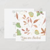 Invitation à une fête de mariage (Devant / Derrière)