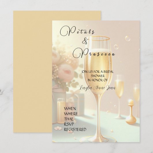 Invitation à une fête de mariage  (Devant / Derrière)