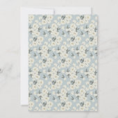 Invitation à une fête de mariage avec des fleurs d (Dos)