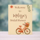 Invitation à une fête de mariage, bicyclette flora (Neutre)
