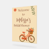 Invitation à une fête de mariage, bicyclette flora (Angle)