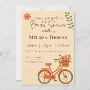 Invitation à une fête de mariage, Bicyclette flora