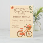Invitation à une fête de mariage, Bicyclette flora (Debout devant)