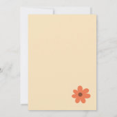 Invitation à une fête de mariage, Bicyclette flora (Dos)