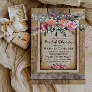 Invitation à une fête de mariage champêtre Vigno