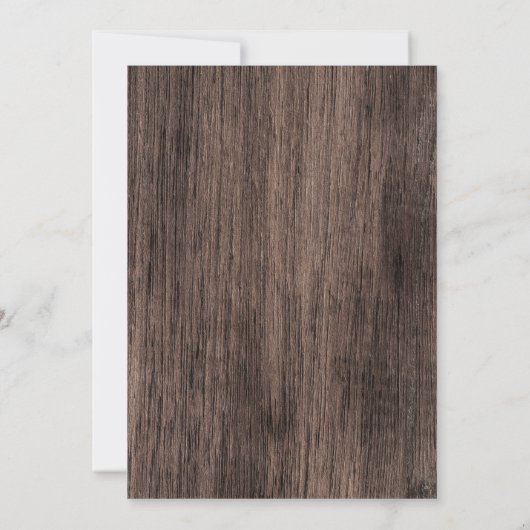 Invitation à une fête de mariage de chasse au cerf (Dos)