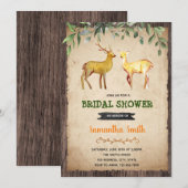 Invitation à une fête de mariage de chasse au cerf (Devant / Derrière)