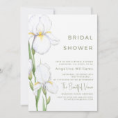 Invitation à une fête de mariage "Iris délicats" (Devant)