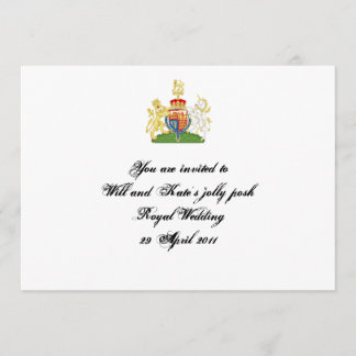 Invitation à une fête de mariage royal