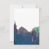 Invitation à une fête de mariage - Thème Montagne (Dos)