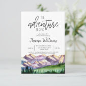 Invitation à une fête de mariage - Thème Montagne (Debout devant)