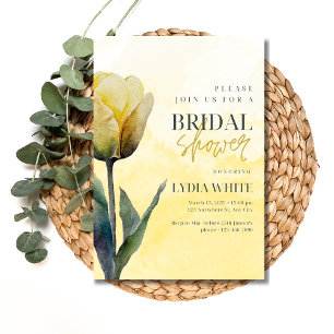 Invitation à une fête de mariage Tulip Floral Brid