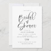 Invitation à une fête de mariage, typographie boho (Devant)
