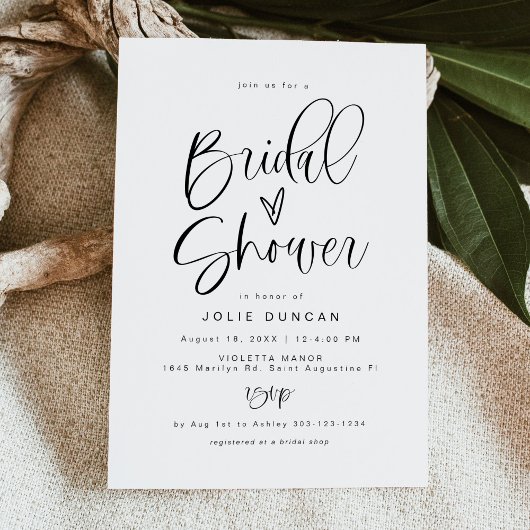 Invitation à une fête de mariage, typographie boho