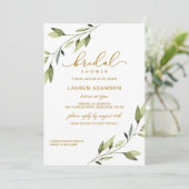 Invitation à une fête de mariage - Vert conte de f (Debout devant)