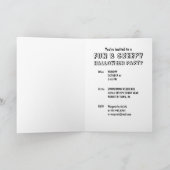 Invitation à une fête de monstres d'Halloween (Intérieur)