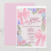 Invitation à une fête de naissance de bébé (Devant / Derrière)