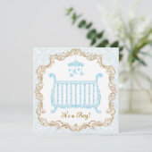 Invitation à une fête de naissance de garçon (Debout devant)