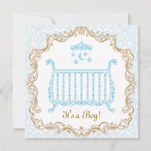 Invitation à une fête de naissance de garçon (Devant)