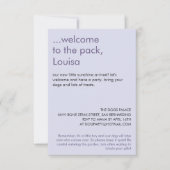 Invitation à une fête de naissance pour un Great D (Devant)