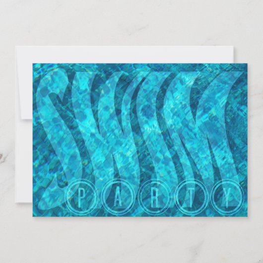 Invitation à une fête de natation (Devant)