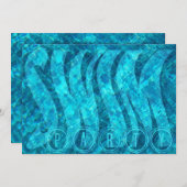 Invitation à une fête de natation (Devant / Derrière)