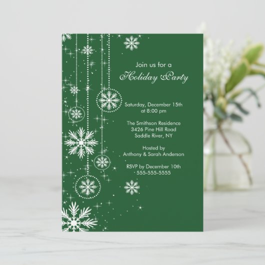 Invitation à une fête de Noël (Debout devant)