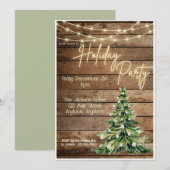 Invitation à une fête de Noël à la ferme (Devant / Derrière)