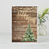 Invitation à une fête de Noël à la ferme (Debout devant)
