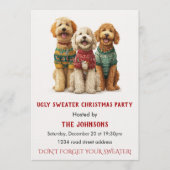 Invitation à une fête de Noël au pull moche (Devant)