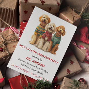 Invitation à une fête de Noël au pull moche