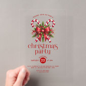 Invitation à une fête de Noël avec canne en sucre (In situ (ordinateur de poche))