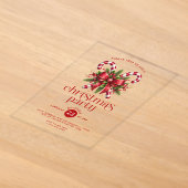 Invitation à une fête de Noël avec canne en sucre (Poser)